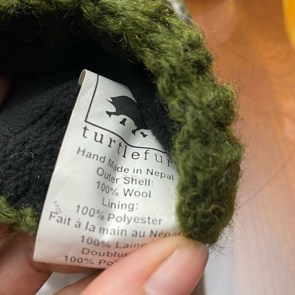 Mens mittens wool green - Picture 5 of 6